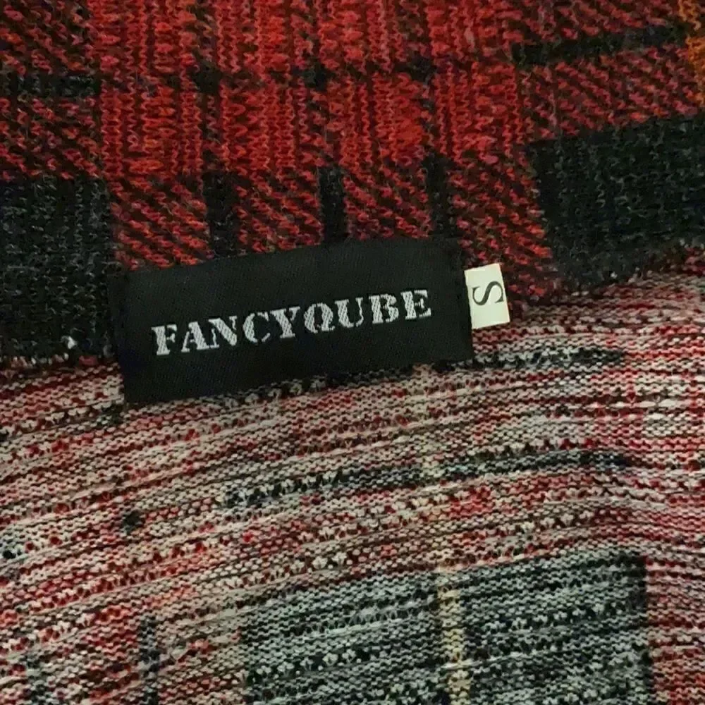 Plaid  Cardigan Sweater EUC